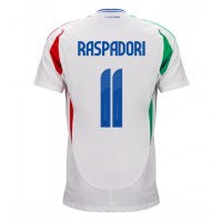 Fotbalové Dres Itálie Giacomo Raspadori #11 Venkovní ME 2024 Krátký Rukáv